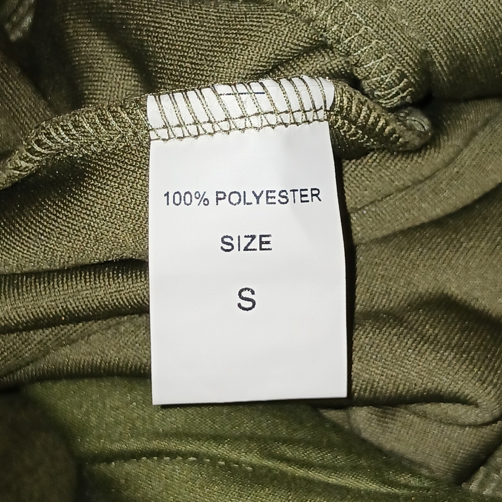 Olive Green Zip Overalls/Bib Size Small - Picture 12 of 14